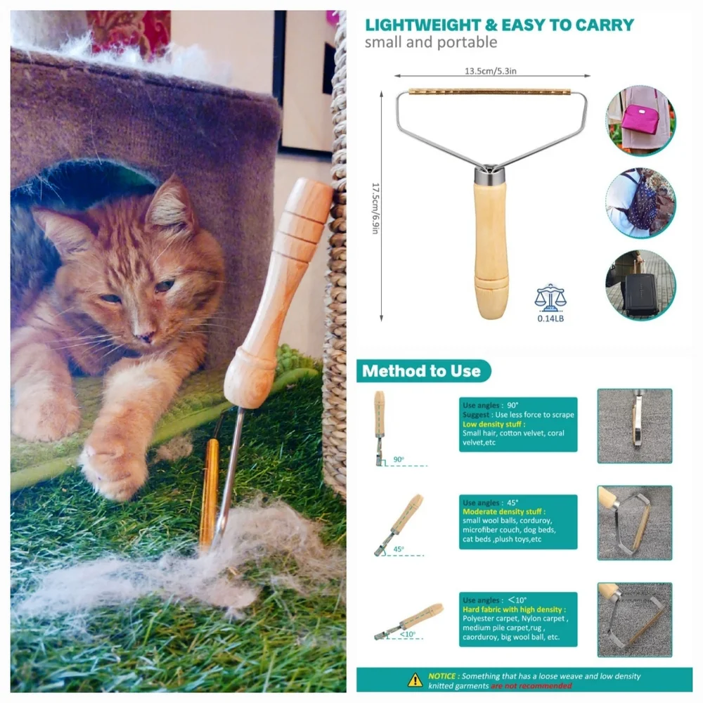 FORITY Lint Remover Set of 2 Fuzz Fabric Removing Roller Brush Tool NEW GIFTABLE